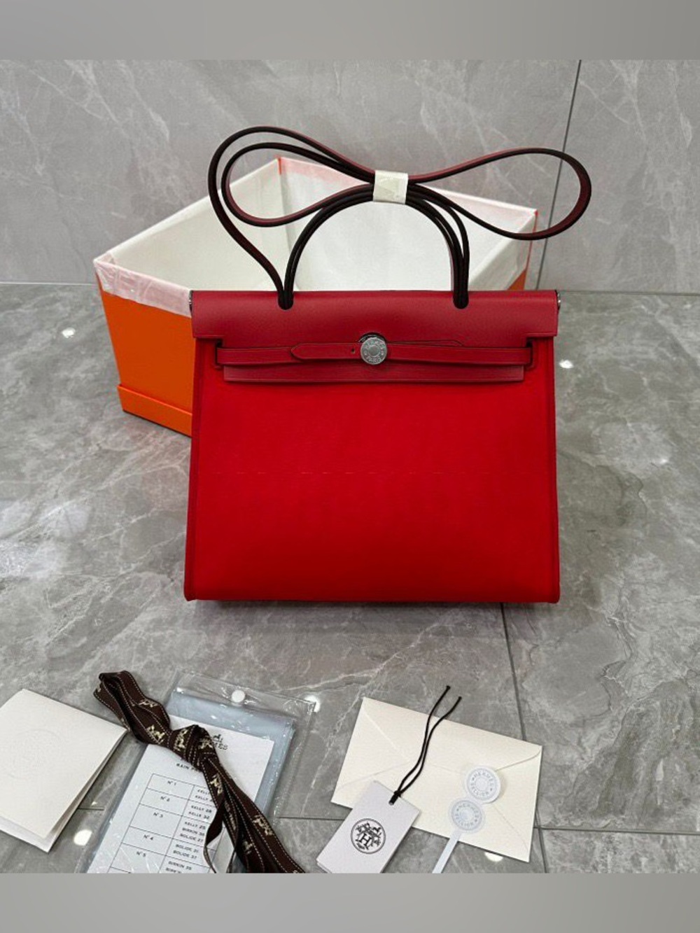 NWT Elegant Red Top-Handle Satchel
